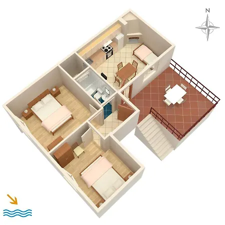 Apartment Apartments By The Sea Cove Zarace - Dubovica, Hvar - 8778 *